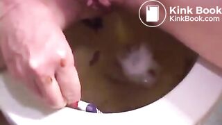 Scat in pussy play