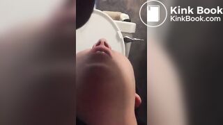 Scat Toilet slave BBWendi eats her masters shit