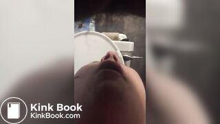 Scat Toilet slave BBWendi eats her masters shit
