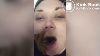 Scat Toilet slave BBWendi eats her masters shit