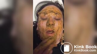 Scat Toilet slave BBWendi eats her masters shit