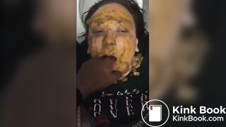 Scat Toilet slave BBWendi eats her masters shit