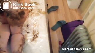 Perverted scat couple enjoy playing