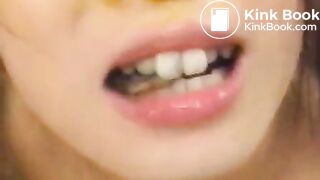 Scat lesbian eel enema fetish