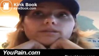 Girl Pooping At Restaurant's Toilet