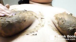 Yucky Princess smears shit on big nipples