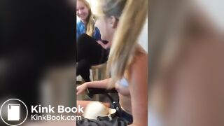 Tiny Nipples Getting Pierced