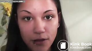 Girl with pierced lip scat - Girls pooping indoormp4