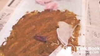 Asian Girl shits On Balcony