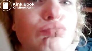 Amateur Shit Eating Wife - MILF Swallows Male Scat