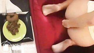 Cute Girl Takes Massive Shit