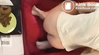 Cute Girl Takes Massive Shit