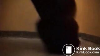 Amateur babe shits on the floor in the public toil - Scat Video Collection