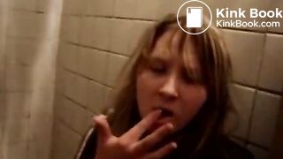 Teens eat shit at school