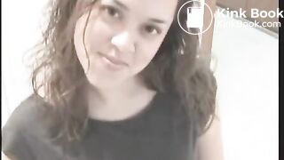 Amateur brunette babe shitting in toilet - Scat Video Collection