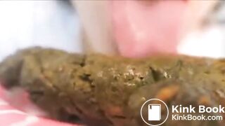 Beautiful Babe Licks The Length Of Her Turd