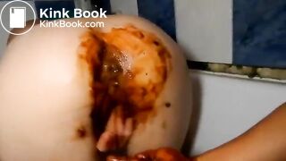 Extreme lesbian deep scat pussy fisting shit scat poop  480mp4