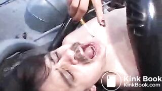 Bitch Shits On Guys Face