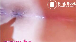 Cutouts-The girl`s intestine cleansing with laxati