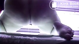 Kinky amateur slut shitting in the solarium - Scat Video Collection