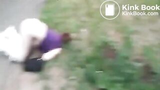 Drunk white chick shits herself