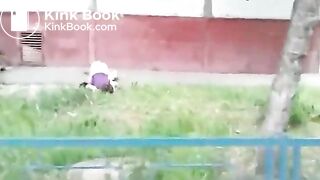 Drunk white chick shits herself