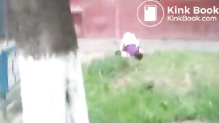 Drunk white chick shits herself