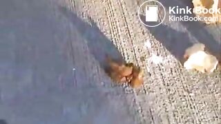 beautiful blonde pooping