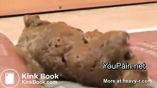 Pervert Girl Shitting on Magazine