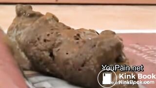 Pervert Girl Shitting on Magazine