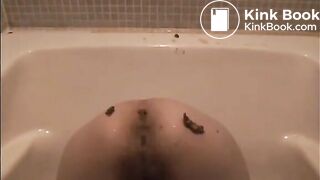 Jap slave tied up enema & eat shit & BJ