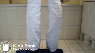 Scat into husbands mouth - shit eating