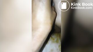 Scat BBWendi eats and fucks on her own scat and p