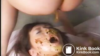 Extreme Japanese scat - messy threesome