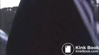 Piss and shit by car stop