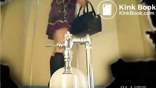 Sexy Japanese woman pooping in the public toilet - Japanese toilet cameras and scat porn