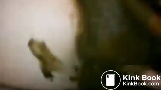 Fucked with own shit as lube - Scat in pussy