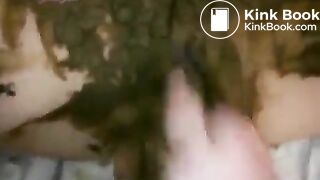Fucked with own shit as lube - Scat in pussy