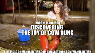 Brooke Maddison discovering the joi of cowshit