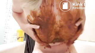 Nasty punk girl shitty tit play and dirty fingering