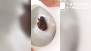 Great closeup view of a huge poop