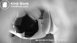 Big pooping blonde caught on spycam