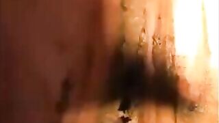 Woman shit diarrhea and smear it on her butt
