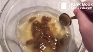 This girl preparing a soup with piss and shit