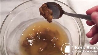 This girl preparing a soup with piss and shit