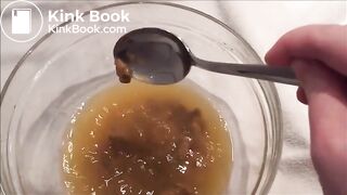 This girl preparing a soup with piss and shit