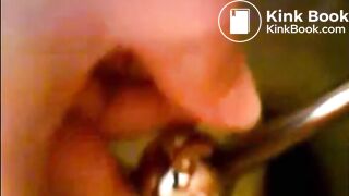 Girl shitting in the toilet and inserting dildo on her asshole