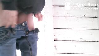 Poop and Fart in Outhouse