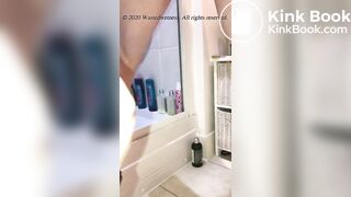 Pushing a long hard turd into boyfriend's hand