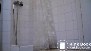 Big poop on bathroom floor